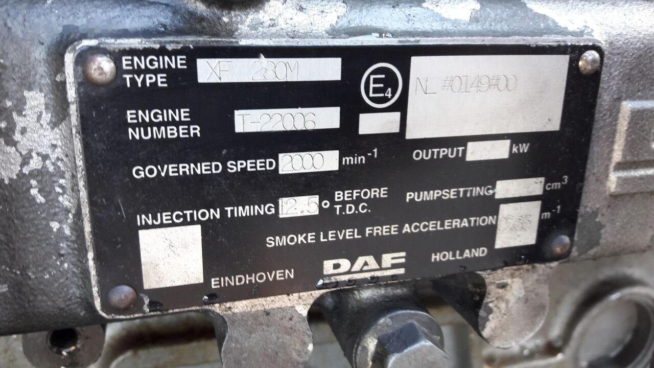DAF XF280M DAF XF 95 - Motor für LKW: das Bild 3 DAF XF280M DAF XF 95 - Motor für LKW: das Bild 3