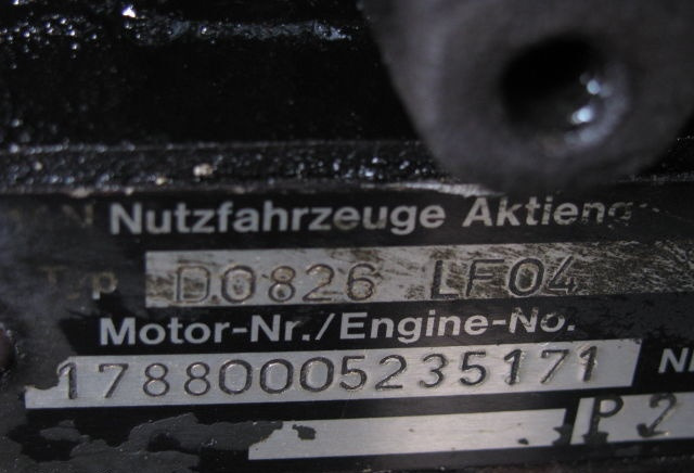 MAN D0826 LF04 MAN M 90 - Motor für LKW: das Bild 2 MAN D0826 LF04 MAN M 90 - Motor für LKW: das Bild 2