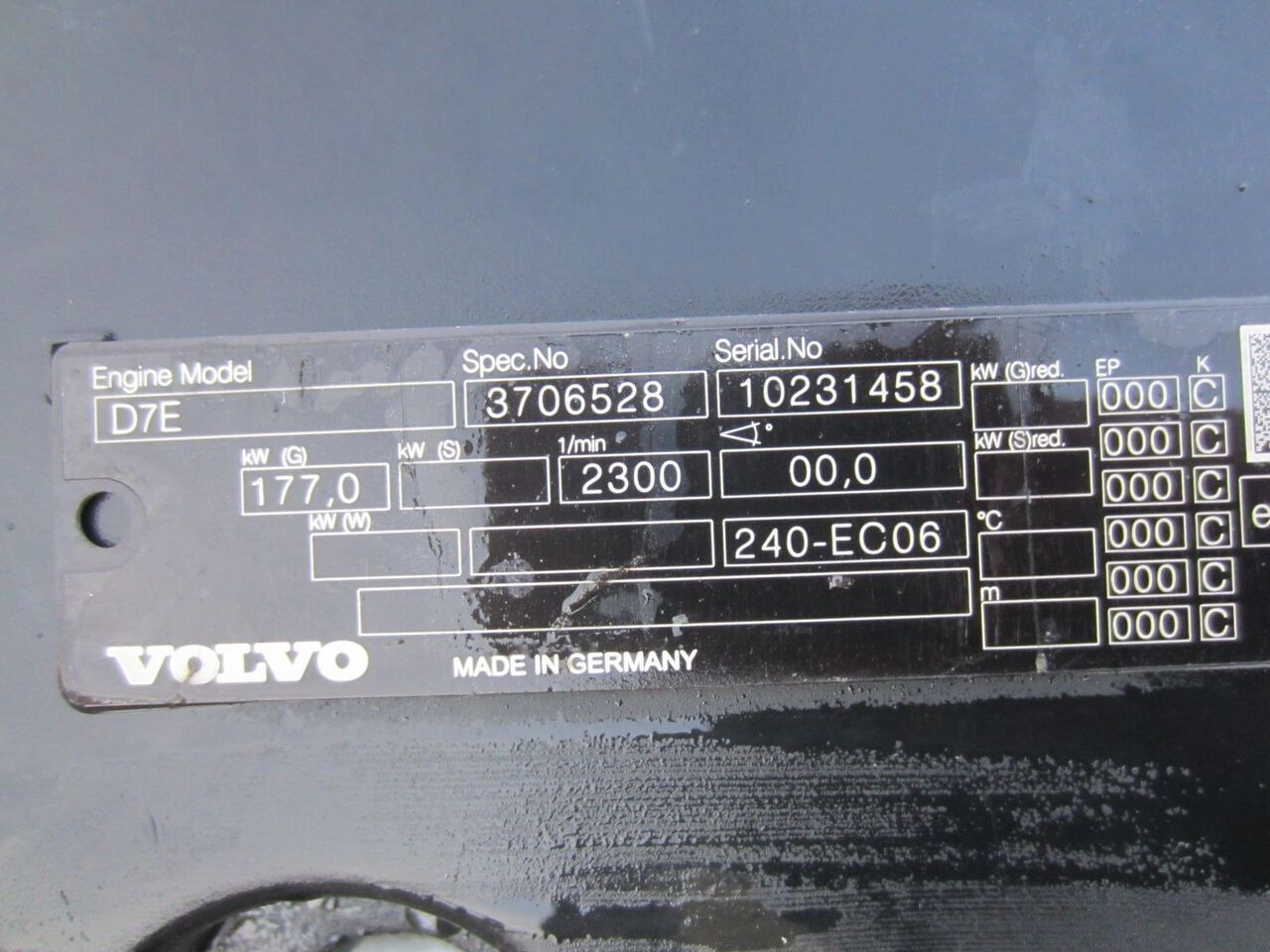 Volvo D7E 240 Volvo FL - Motor für LKW: das Bild 4 Volvo D7E 240 Volvo FL - Motor für LKW: das Bild 4