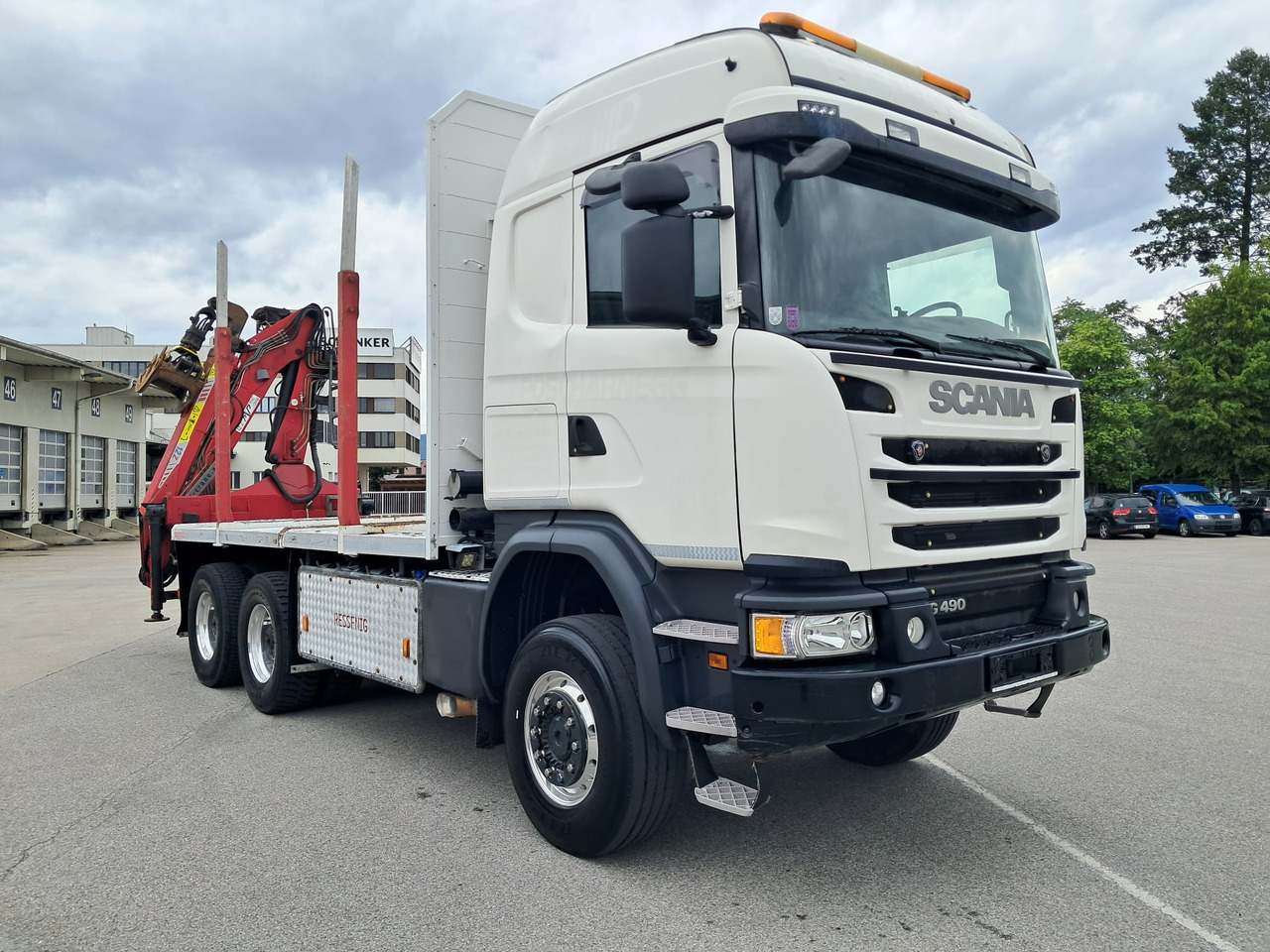 SCANIA G 490 6x6 Blatt-Blatt | Klima | Schaltgetriebe | Euro 6 | Penz-Kran 12Z | - Holztransporter, Autokran: das Bild 1 SCANIA G 490 6x6 Blatt-Blatt | Klima | Schaltgetriebe | Euro 6 | Penz-Kran 12Z | - Holztransporter, Autokran: das Bild 1
