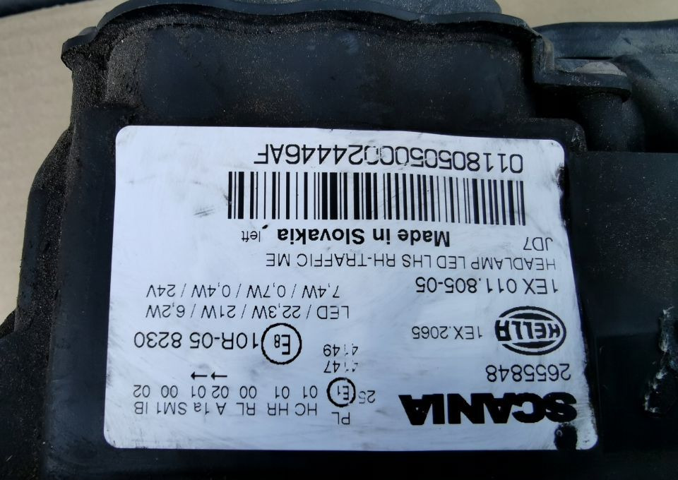 Scania OE 2655848 reflektor LEWA ORYGINAŁ - Hauptscheinwerfer für LKW: das Bild 5 Scania OE 2655848 reflektor LEWA ORYGINAŁ - Hauptscheinwerfer für LKW: das Bild 5