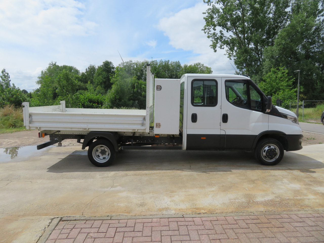 Kipper Transporter, Transporter mit Doppelkabine IVECO Daily 35C16 3.0 Dubbel cabine: das Bild 8