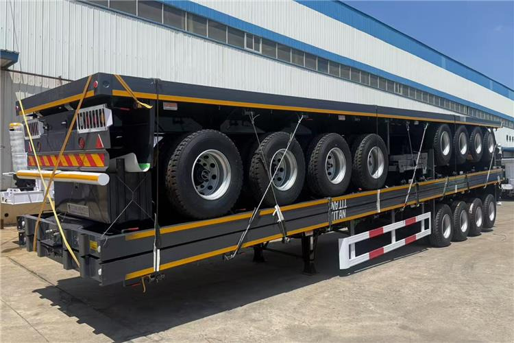 2025 New Model 4 Axle 45ft Flatbed Container Trailer In Zambia - Container/ Wechselfahrgestell Auflieger: das Bild 4 2025 New Model 4 Axle 45ft Flatbed Container Trailer In Zambia - Container/ Wechselfahrgestell Auflieger: das Bild 4
