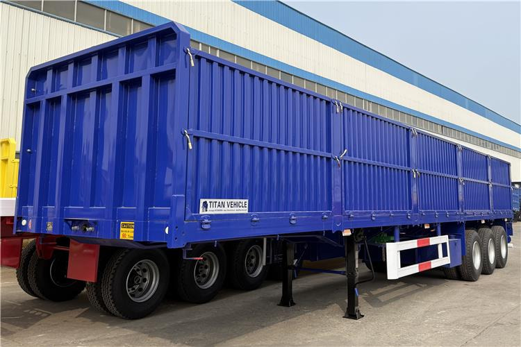 TITAN 1800mm High Side Wall Trailer with 80 Ton Capacity In Congo - Pritschenauflieger/ Plattformauflieger: das Bild 3 TITAN 1800mm High Side Wall Trailer with 80 Ton Capacity In Congo - Pritschenauflieger/ Plattformauflieger: das Bild 3