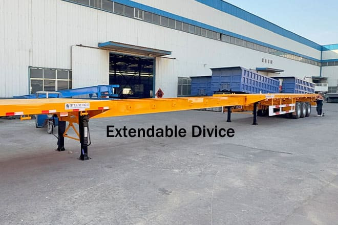 TITAN 3 Axle 48 80 Extendable Flatbed Trailers for Sale in Guyana - Pritschenauflieger/ Plattformauflieger: das Bild 2 TITAN 3 Axle 48 80 Extendable Flatbed Trailers for Sale in Guyana - Pritschenauflieger/ Plattformauflieger: das Bild 2