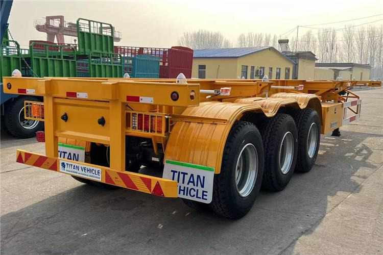 TITAN 3 Axle Container Skeletal Trailer with Air Suspension for Sale In Aruba - Fahrgestell Auflieger: das Bild 3 TITAN 3 Axle Container Skeletal Trailer with Air Suspension for Sale In Aruba - Fahrgestell Auflieger: das Bild 3