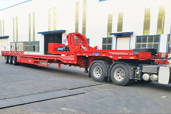 TITAN 3 Axle Extendable Drop Deck Trailers for Sale in Vietnam - Tieflader Auflieger: das Bild 1 TITAN 3 Axle Extendable Drop Deck Trailers for Sale in Vietnam - Tieflader Auflieger: das Bild 1