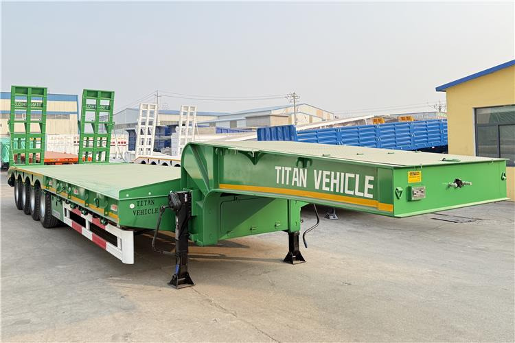TITAN 4 Axle 100 Ton Low Bed Truck Trailer for Sale In Zimbabwe - Tieflader Auflieger: das Bild 1 TITAN 4 Axle 100 Ton Low Bed Truck Trailer for Sale In Zimbabwe - Tieflader Auflieger: das Bild 1