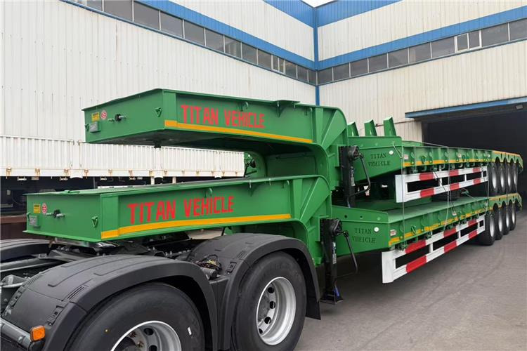 TITAN 4 Axle 100 Ton Low Bed Truck Trailer for Sale In Zimbabwe - Tieflader Auflieger: das Bild 4 TITAN 4 Axle 100 Ton Low Bed Truck Trailer for Sale In Zimbabwe - Tieflader Auflieger: das Bild 4