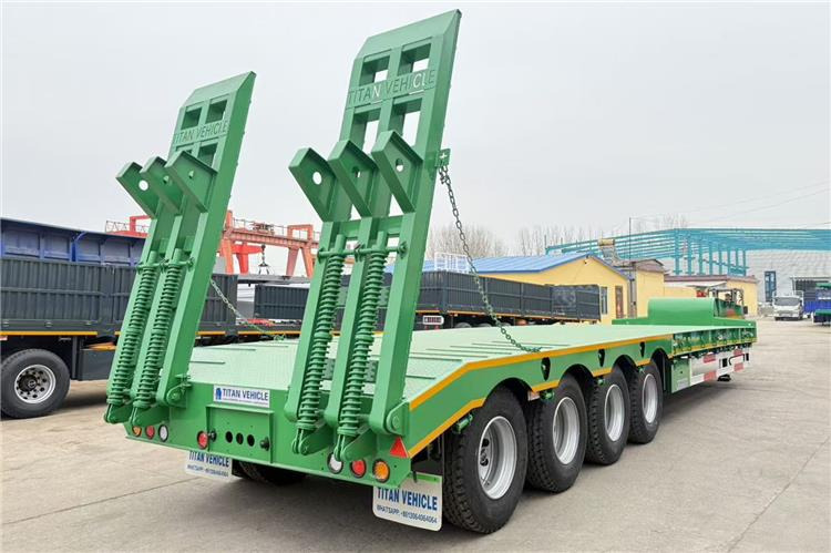 TITAN 4 Axle 100 Ton Low Bed Truck Trailer for Sale In Zimbabwe - Tieflader Auflieger: das Bild 2 TITAN 4 Axle 100 Ton Low Bed Truck Trailer for Sale In Zimbabwe - Tieflader Auflieger: das Bild 2