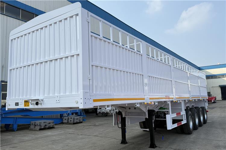 TITAN 4 Axle 80 Ton Fence Cargo Truck Trailer for Sale in Nigeria - Tiertransporter Auflieger: das Bild 4 TITAN 4 Axle 80 Ton Fence Cargo Truck Trailer for Sale in Nigeria - Tiertransporter Auflieger: das Bild 4
