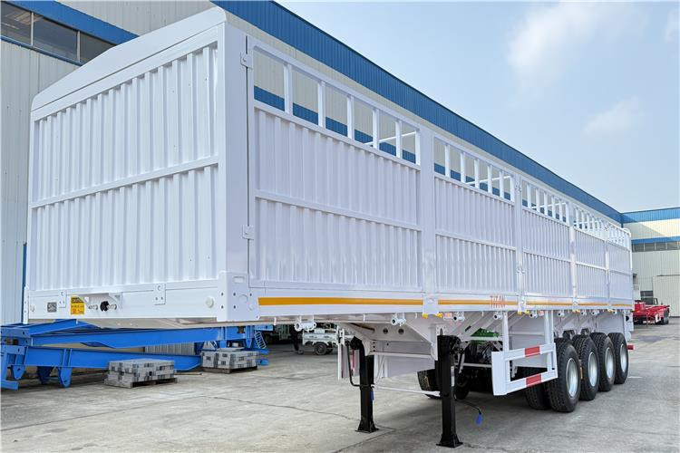 TITAN 4 Axle 80 Ton Fence Cargo Truck Trailer for Sale in Nigeria - Tiertransporter Auflieger: das Bild 3 TITAN 4 Axle 80 Ton Fence Cargo Truck Trailer for Sale in Nigeria - Tiertransporter Auflieger: das Bild 3