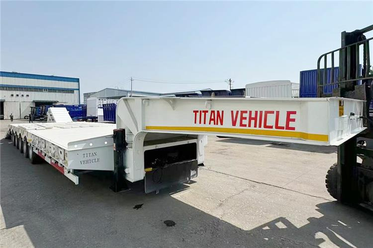 TITAN 5 Axle 100 Ton Low Bed Trailer for Sale In Tanzania - Tieflader Auflieger: das Bild 5 TITAN 5 Axle 100 Ton Low Bed Trailer for Sale In Tanzania - Tieflader Auflieger: das Bild 5