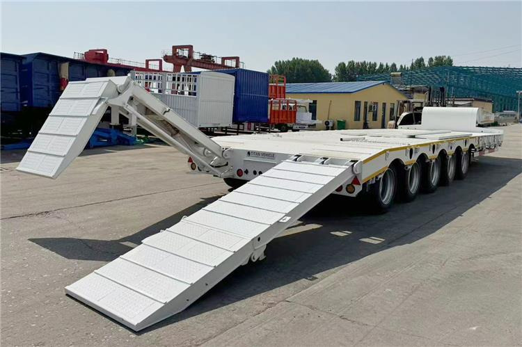 TITAN 5 Axle 100 Ton Low Bed Trailer for Sale In Tanzania - Tieflader Auflieger: das Bild 2 TITAN 5 Axle 100 Ton Low Bed Trailer for Sale In Tanzania - Tieflader Auflieger: das Bild 2