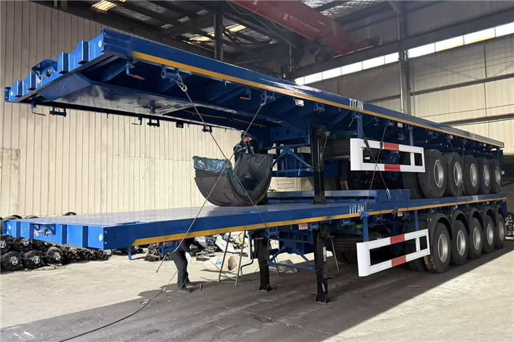 TITAN 5 Axle Flatbed Semi Trailer for Sale In Aruba - Pritschenauflieger/ Plattformauflieger: das Bild 4 TITAN 5 Axle Flatbed Semi Trailer for Sale In Aruba - Pritschenauflieger/ Plattformauflieger: das Bild 4