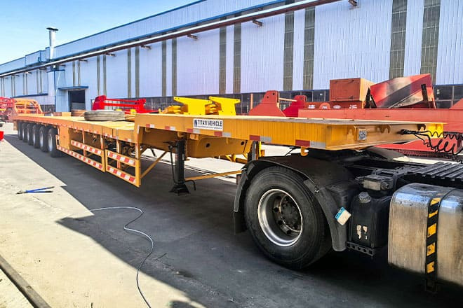 TITAN 6 Axle Extendable Semi Trailer for Sale in Saudi Arabia - Tieflader Auflieger: das Bild 1 TITAN 6 Axle Extendable Semi Trailer for Sale in Saudi Arabia - Tieflader Auflieger: das Bild 1