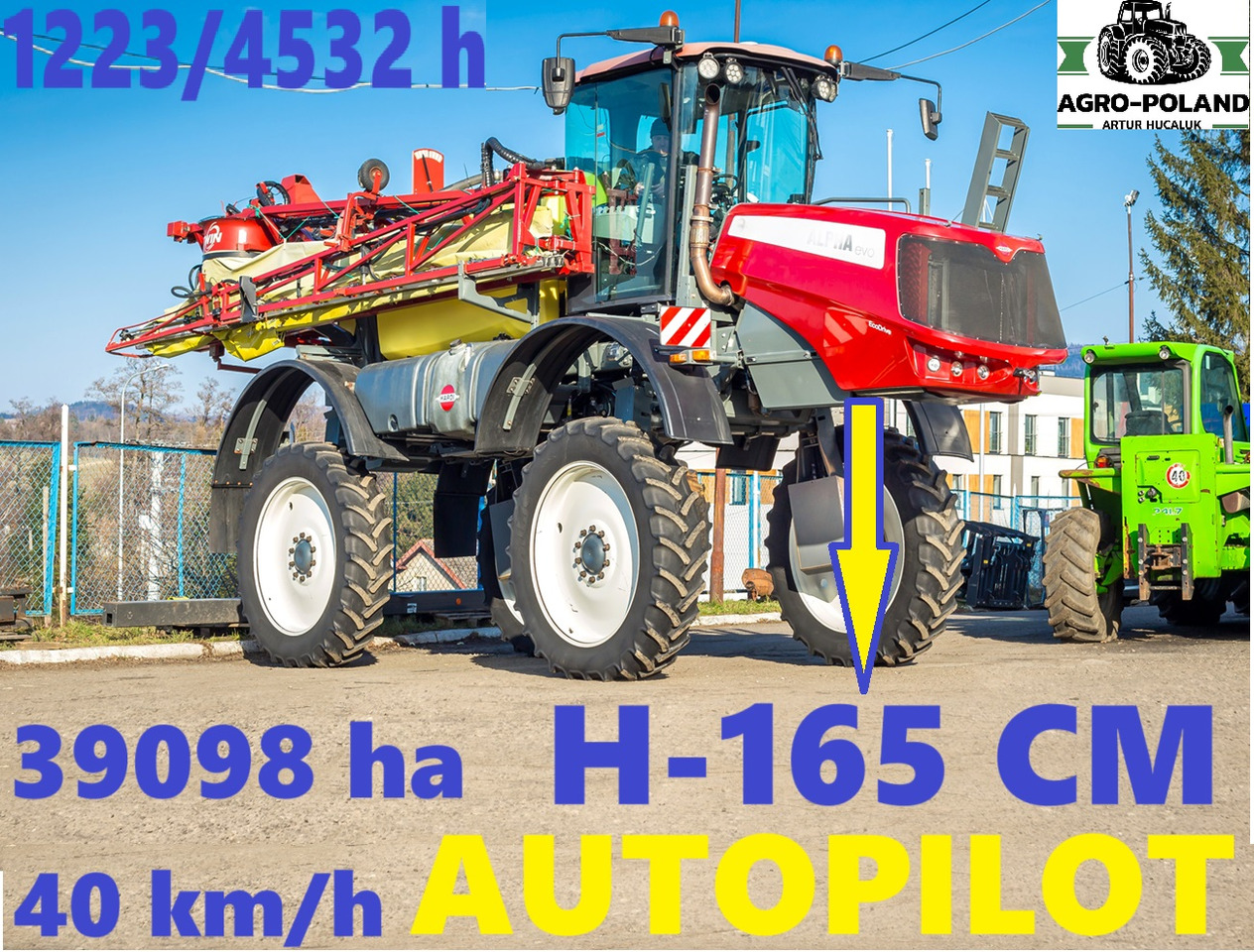 HARDI ALPHA 4100 EVO - 2014 ROK - H-165 CM - 1223 h - AUTOPILOT - 40 km/h - 24 M - Selbstfahrspritze: das Bild 3 HARDI ALPHA 4100 EVO - 2014 ROK - H-165 CM - 1223 h - AUTOPILOT - 40 km/h - 24 M - Selbstfahrspritze: das Bild 3