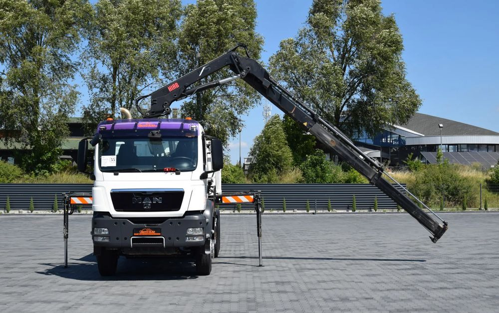MAN TGS 33.360 / 6x4 / HDS HIAB 122 E-2 HIDUO / STEROWANIE RADIOWE / WYWROTKA / HYDROBURTA / AUTOMAT / KLIMA / TEMPOMAT / KAMERA COFANIA / SPROWADZONY - Kipper: das Bild 2 MAN TGS 33.360 / 6x4 / HDS HIAB 122 E-2 HIDUO / STEROWANIE RADIOWE / WYWROTKA / HYDROBURTA / AUTOMAT / KLIMA / TEMPOMAT / KAMERA COFANIA / SPROWADZONY - Kipper: das Bild 2