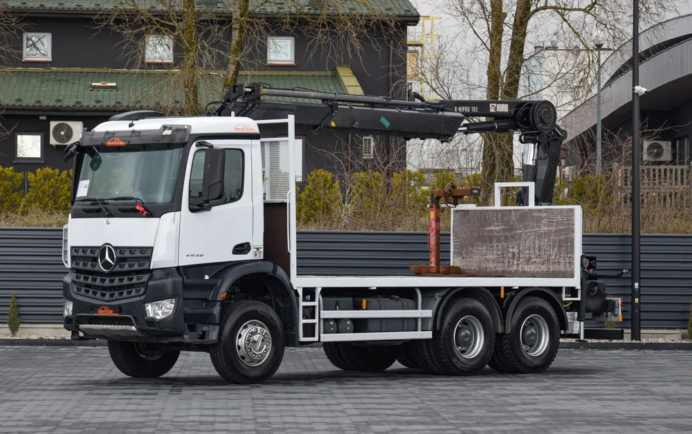 Mercedes-Benz AROCS 2636 / 6x4 / HIAB X-HIPRO 192 E-3 / WYSUW x3 / ROTATOR / STEROWANIE RADIOWE / UDT / PODPORY HYDRAULICZNE / AUTOMAT / KAMERA COFANIA / NISKI PRZEBIEG / SPROWADZONY - Pritsche LKW, Autokran: das Bild 1 Mercedes-Benz AROCS 2636 / 6x4 / HIAB X-HIPRO 192 E-3 / WYSUW x3 / ROTATOR / STEROWANIE RADIOWE / UDT / PODPORY HYDRAULICZNE / AUTOMAT / KAMERA COFANIA / NISKI PRZEBIEG / SPROWADZONY - Pritsche LKW, Autokran: das Bild 1
