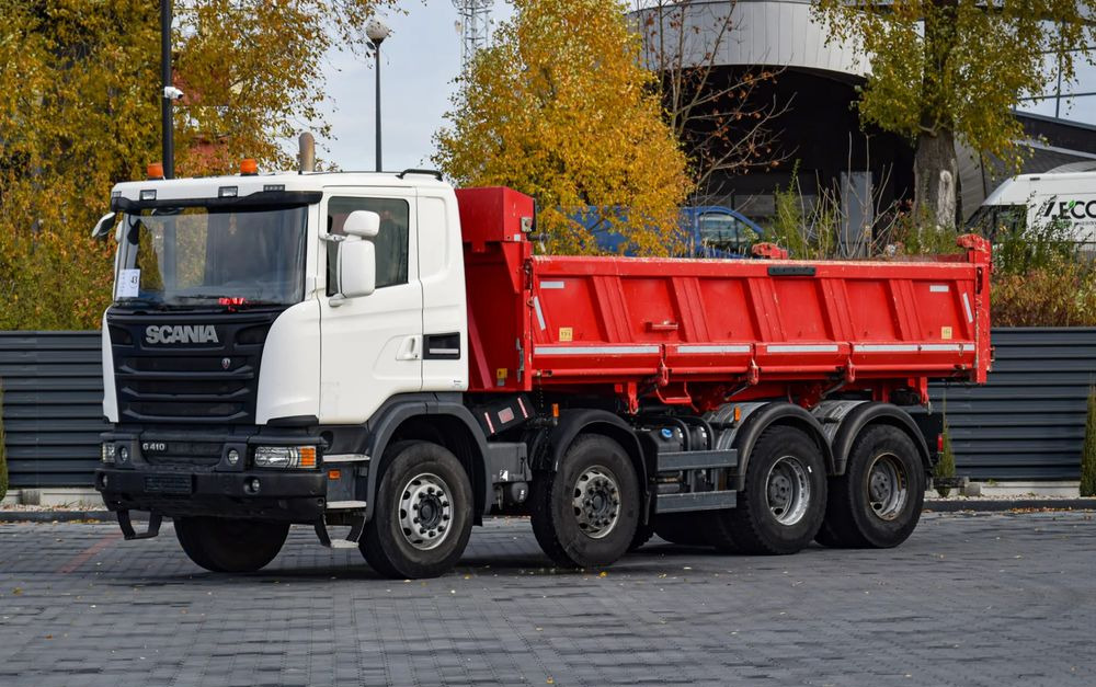 Scania G410 / 8x4 / EURO 6 / WYWROTKA / MELLER KIPPER / HYDROBURTA / AUTOMAT / 2016 / SERWISOWANY / SPROWADZONY - Kipper: das Bild 1 Scania G410 / 8x4 / EURO 6 / WYWROTKA / MELLER KIPPER / HYDROBURTA / AUTOMAT / 2016 / SERWISOWANY / SPROWADZONY - Kipper: das Bild 1