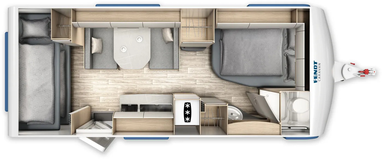 Fendt Bianco Selection 550 SKM GFK, Safety, Shower, 2.000 KG - Wohnwagen: das Bild 2 Fendt Bianco Selection 550 SKM GFK, Safety, Shower, 2.000 KG - Wohnwagen: das Bild 2