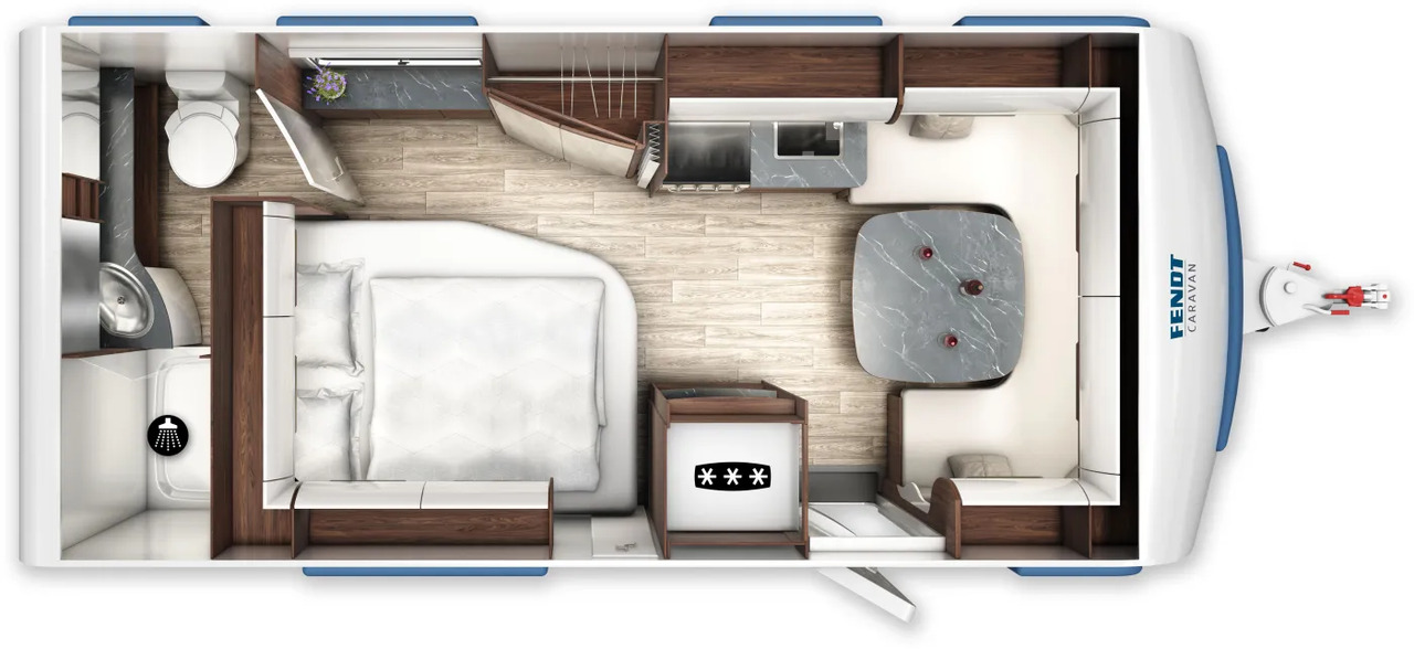 Wohnwagen Fendt Diamant 560 FD Modell 2026 - Wohnwagen: das Bild 2 Wohnwagen Fendt Diamant 560 FD Modell 2026 - Wohnwagen: das Bild 2