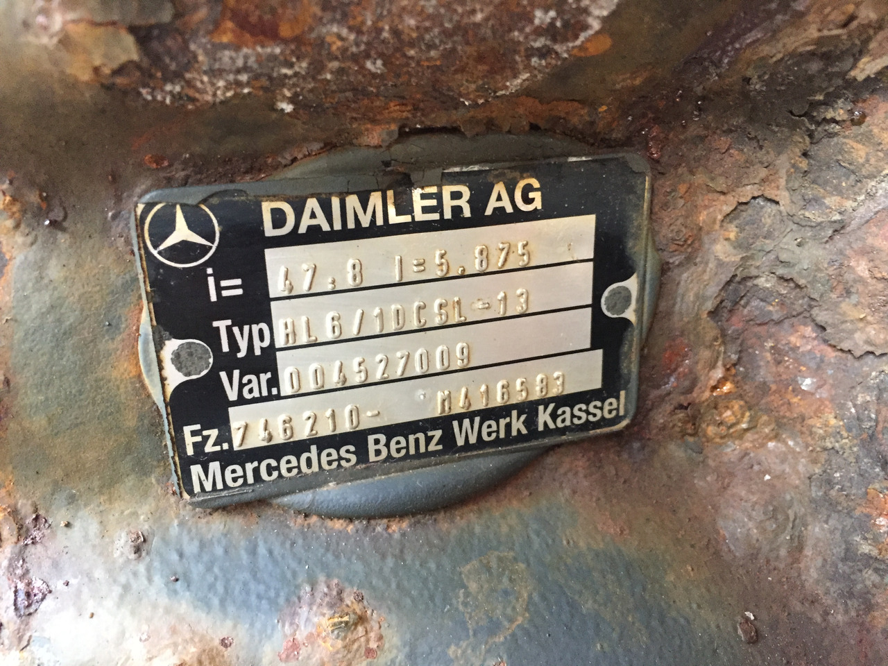 Hinterachse für LKW Gebrauchte Hinterradachse DB Axor 1824, Typ : HL6 / 1DCSL - 13, Artikel - Nr. : 99.99999 - 9999: das Bild 9