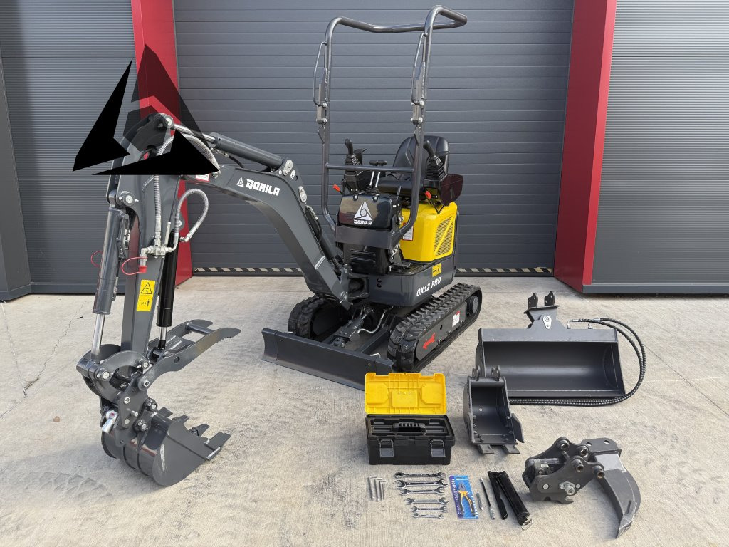 Pásový minibagr GORILA GX12 I PRO 2025 - Minibagger: das Bild 1 Pásový minibagr GORILA GX12 I PRO 2025 - Minibagger: das Bild 1