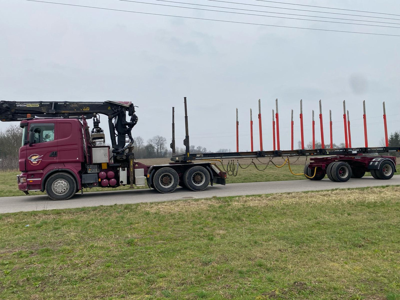 SCANIA R500 - Holztransporter, Autokran: das Bild 3 SCANIA R500 - Holztransporter, Autokran: das Bild 3