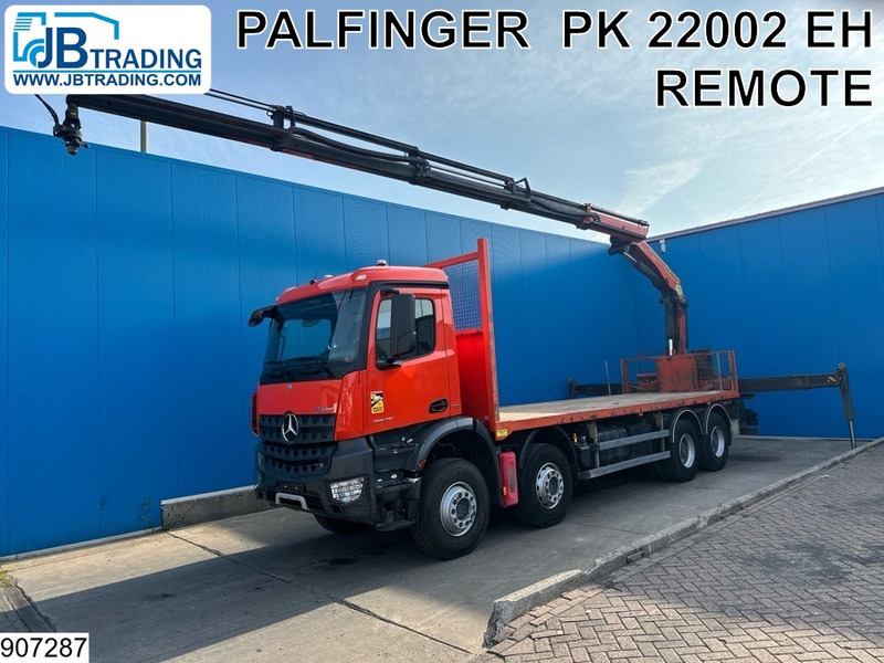 Mercedes-Benz Arocs 3240 8X4, EURO 6, Steel suspension, Palfinger - Pritsche LKW, Autokran: das Bild 1 Mercedes-Benz Arocs 3240 8X4, EURO 6, Steel suspension, Palfinger - Pritsche LKW, Autokran: das Bild 1