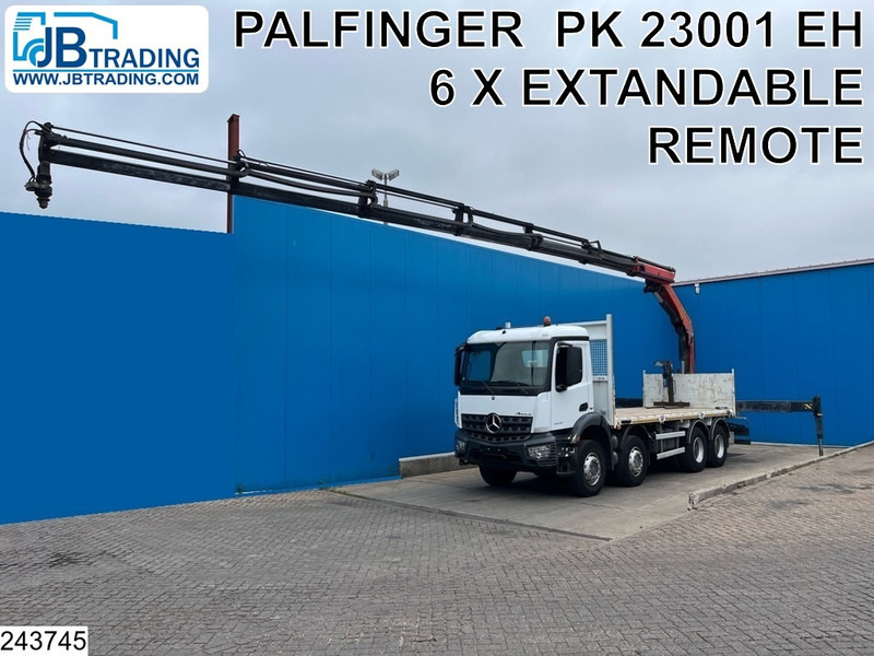 Mercedes-Benz Arocs 3240 8X4, EURO 6, Steel suspension, Palfinger - Pritsche LKW, Autokran: das Bild 1 Mercedes-Benz Arocs 3240 8X4, EURO 6, Steel suspension, Palfinger - Pritsche LKW, Autokran: das Bild 1