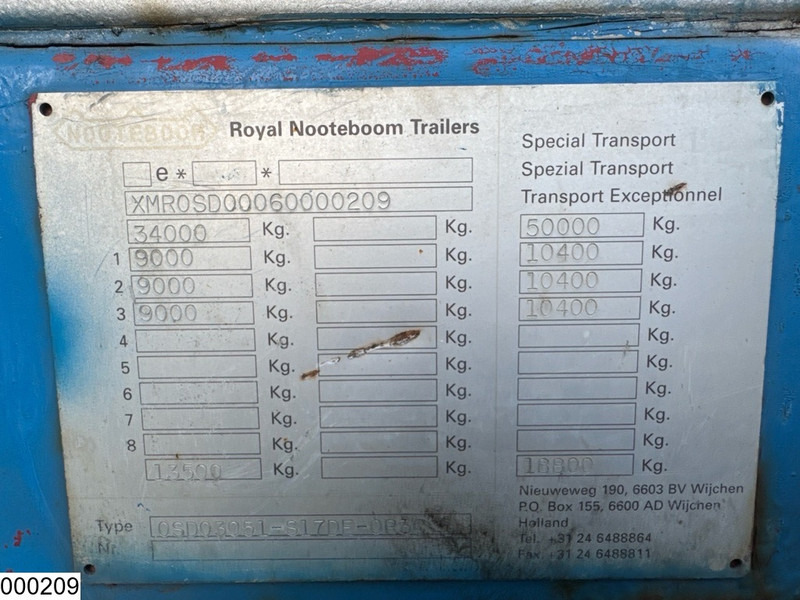 Nooteboom Lowbed 34.000Kg, Steering axle - Tieflader Auflieger: das Bild 5 Nooteboom Lowbed 34.000Kg, Steering axle - Tieflader Auflieger: das Bild 5