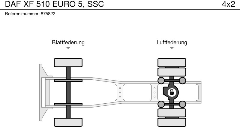 Sattelzugmaschine DAF XF 510 EURO 5, SSC: das Bild 13 Sattelzugmaschine DAF XF 510 EURO 5, SSC: das Bild 13