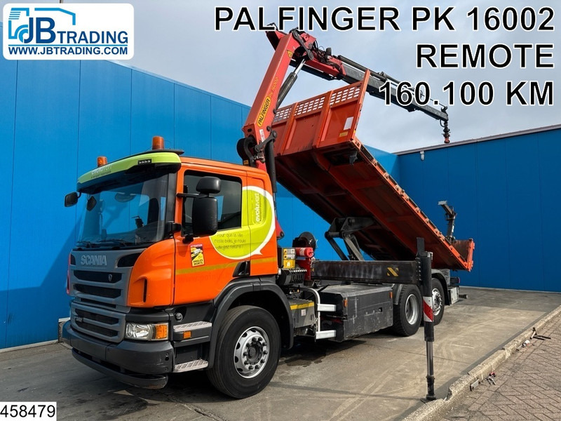 Scania P 340 6x2, CNG, Retarder, Palfinger, Remote - Kipper, Autokran: das Bild 1 Scania P 340 6x2, CNG, Retarder, Palfinger, Remote - Kipper, Autokran: das Bild 1