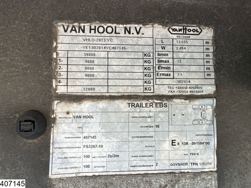 Van Hool gesloten bak - Koffer Auflieger: das Bild 4 Van Hool gesloten bak - Koffer Auflieger: das Bild 4