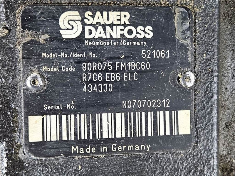 Sauer Danfoss 90R075FM1BC60R7C6-Drive pump/Fahrpumpe/Rijpomp - Hydraulik für Baumaschine: das Bild 5 Sauer Danfoss 90R075FM1BC60R7C6-Drive pump/Fahrpumpe/Rijpomp - Hydraulik für Baumaschine: das Bild 5