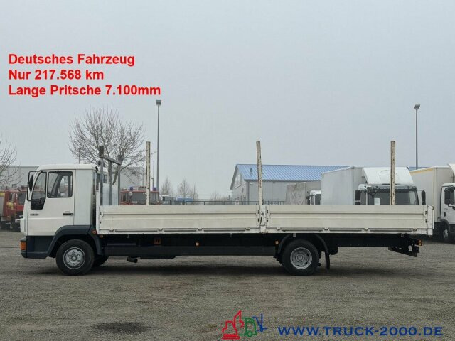 MAN 10.163 Lange Pritsche 7.10m 3 Sitzer Nur 217TKM - Pritsche LKW: das Bild 1 MAN 10.163 Lange Pritsche 7.10m 3 Sitzer Nur 217TKM - Pritsche LKW: das Bild 1