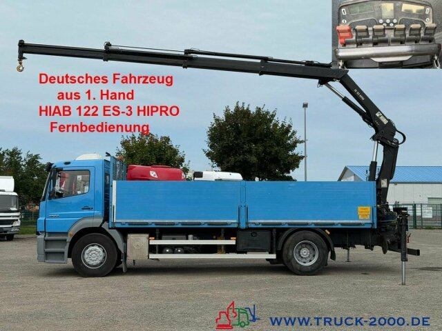 Mercedes-Benz Axor 1833 Hiab 122 ES-3 10m=1,2t. faltbar remote - Pritsche LKW, Autokran: das Bild 1 Mercedes-Benz Axor 1833 Hiab 122 ES-3 10m=1,2t. faltbar remote - Pritsche LKW, Autokran: das Bild 1