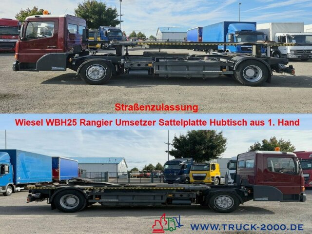 Containerwagen/ Wechselfahrgestell LKW Mercedes-Benz Kamag Wiesel WBH25 Umsetzer + Sattelplatte: das Bild 1