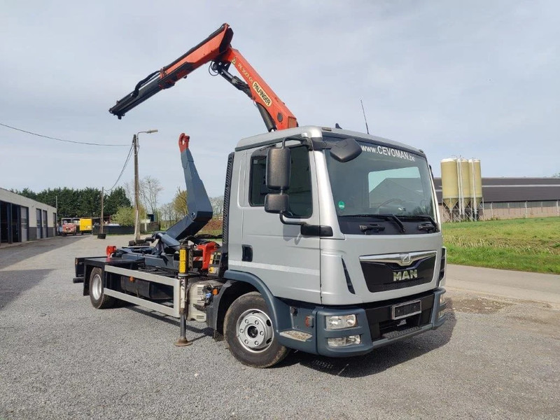 MAN TGL 12.250 Containersysteem met kraan Palfinger PK9001 + Remote - Abrollkipper, Autokran: das Bild 2 MAN TGL 12.250 Containersysteem met kraan Palfinger PK9001 + Remote - Abrollkipper, Autokran: das Bild 2