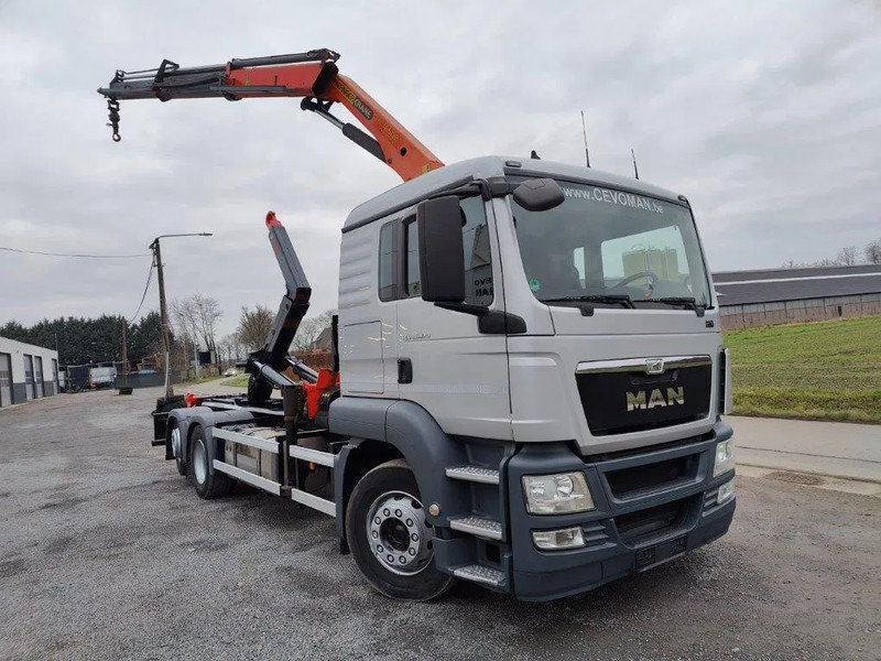MAN TGS 26.320 Container Multilift + Kraan Palfinger PK16502 - Abrollkipper, Autokran: das Bild 2 MAN TGS 26.320 Container Multilift + Kraan Palfinger PK16502 - Abrollkipper, Autokran: das Bild 2