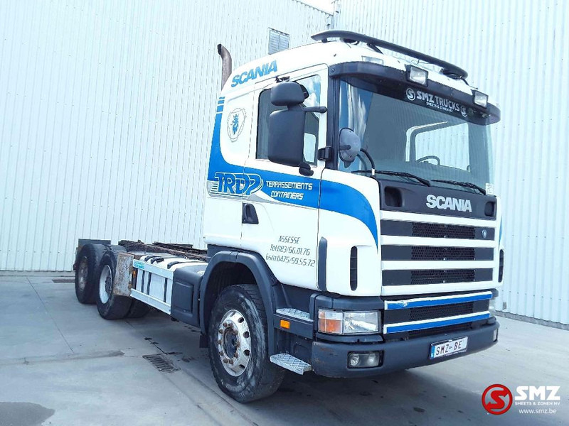 Scania 164 L 480 zijschade/side dammage - Fahrgestell LKW: das Bild 1 Scania 164 L 480 zijschade/side dammage - Fahrgestell LKW: das Bild 1