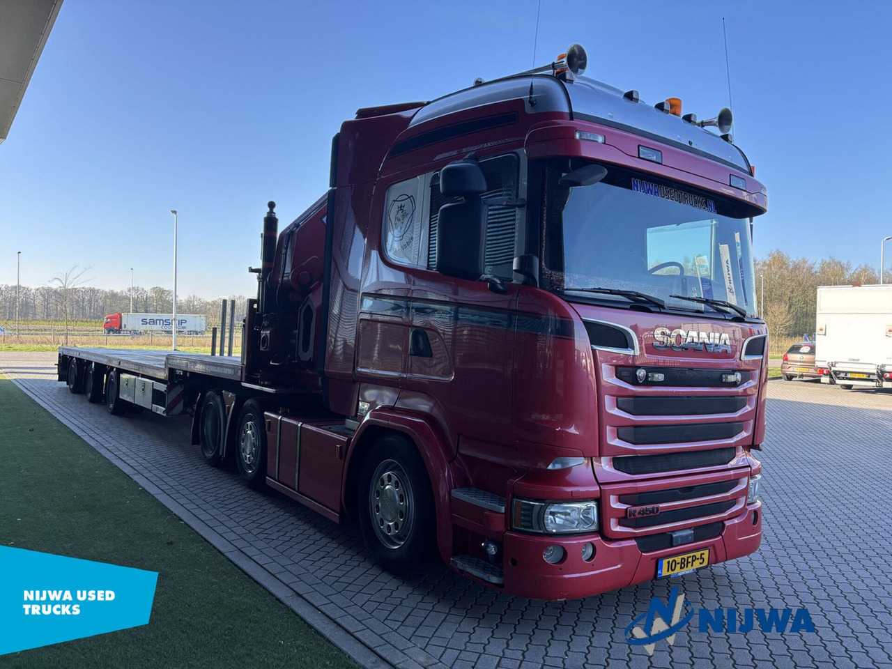 Scania R450 6x2 I.C.M Vogelzang met HIAB 60 ton meter k - Sattelzugmaschine: das Bild 2 Scania R450 6x2 I.C.M Vogelzang met HIAB 60 ton meter k - Sattelzugmaschine: das Bild 2