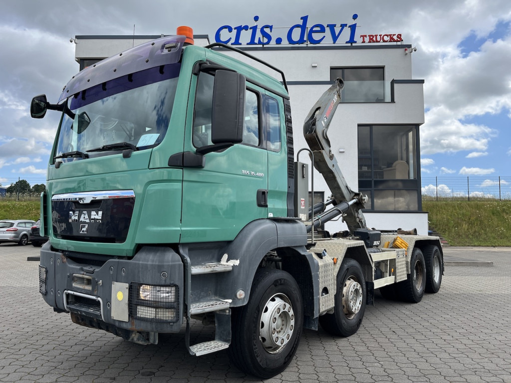 MAN TGS 35.480 8x4 Abrollkipper Hiab Multilift AHK - Abrollkipper: das Bild 1 MAN TGS 35.480 8x4 Abrollkipper Hiab Multilift AHK - Abrollkipper: das Bild 1