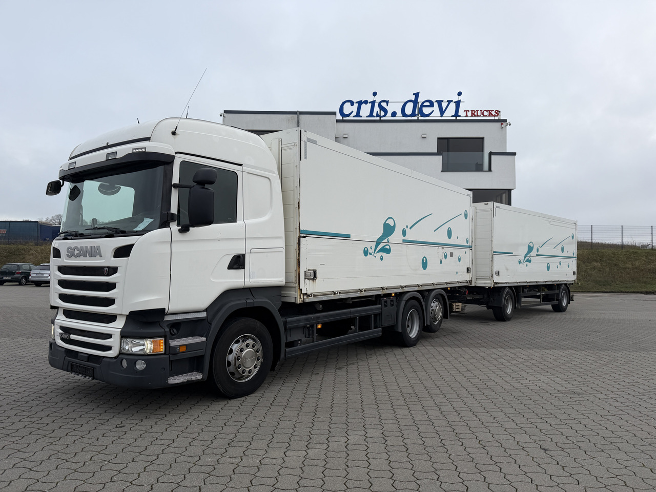 Scania R 450 6x2 Geränkezug + Orten Anhänger - Getränkeaufbau LKW: das Bild 1 Scania R 450 6x2 Geränkezug + Orten Anhänger - Getränkeaufbau LKW: das Bild 1