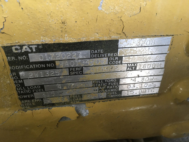 Baumaschine Caterpillar 3208 01Z-2W1325 USED: das Bild 6