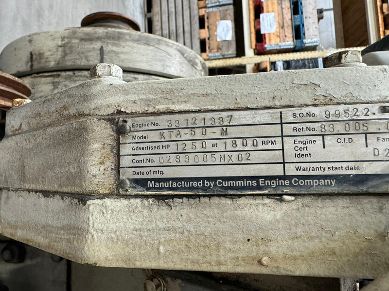 Cummins KTA50-M CPL0977 USED - Baumaschine: das Bild 5 Cummins KTA50-M CPL0977 USED - Baumaschine: das Bild 5