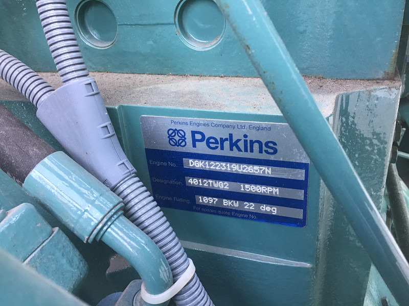 Perkins 4012 TWG2 GENERATOR 1000KVA USED - Stromgenerator: das Bild 5 Perkins 4012 TWG2 GENERATOR 1000KVA USED - Stromgenerator: das Bild 5