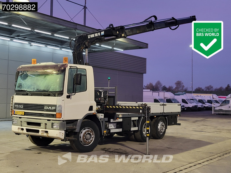 DAF 75CF.250 CF 6X2 HIAB 190W3 Crane Kran Remote Rotator Steering Axle Automatic Euro 3 - Pritsche LKW, Autokran: das Bild 1 DAF 75CF.250 CF 6X2 HIAB 190W3 Crane Kran Remote Rotator Steering Axle Automatic Euro 3 - Pritsche LKW, Autokran: das Bild 1