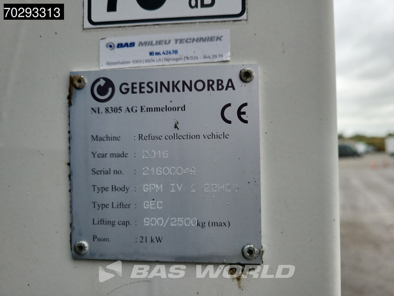 Müllwagen DAF CF 290 6X2 22m3 Geesinknorba GPM IV i 22H25 Steering-Axle ACC Euro 6: das Bild 13